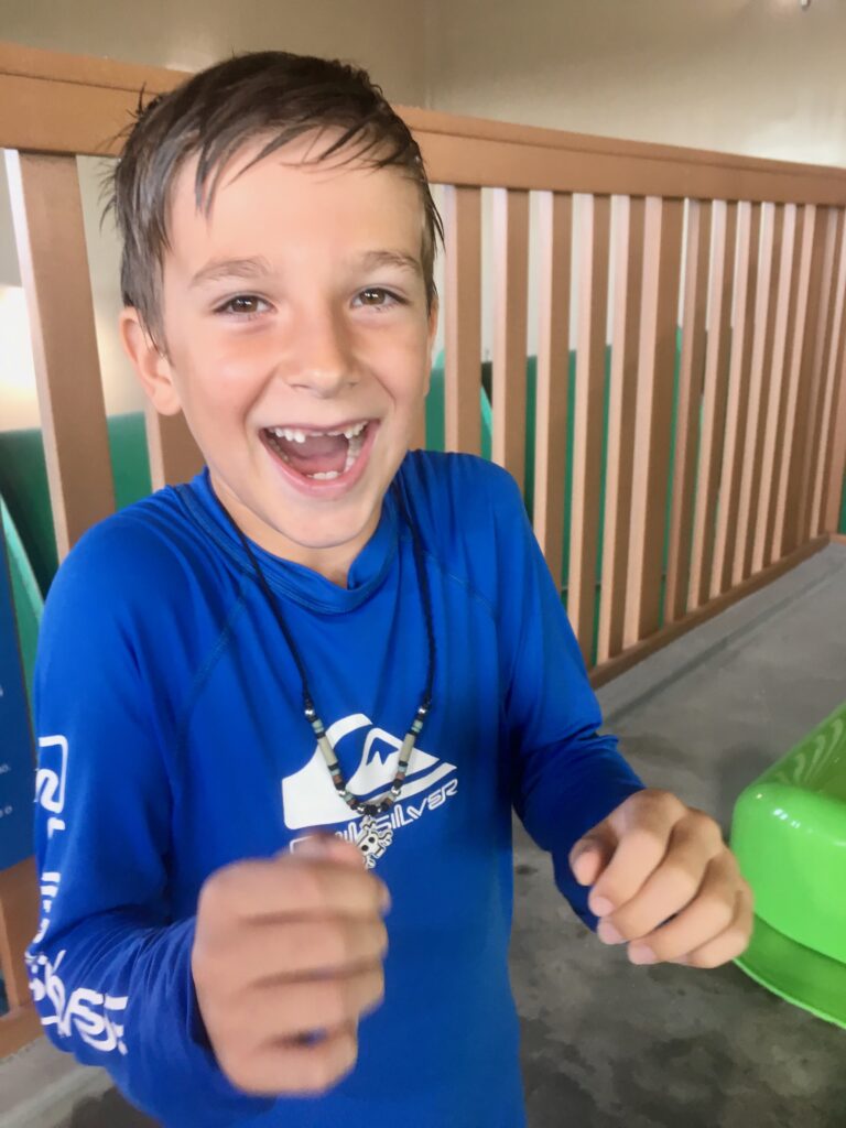 excited boy
