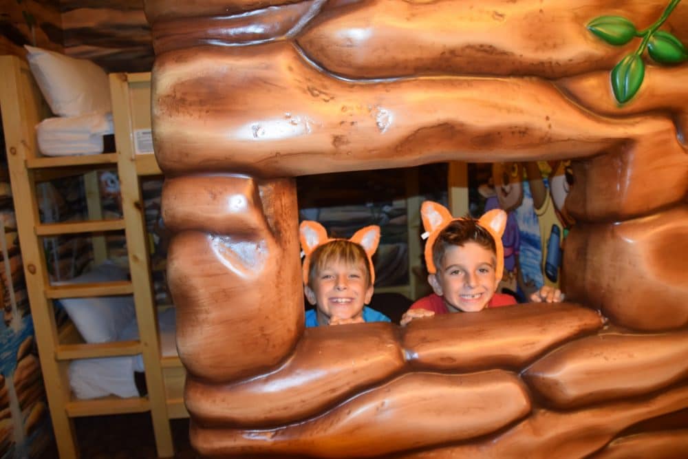 boys in orange wolf ears - Great Wolf Lodge Spooktacular