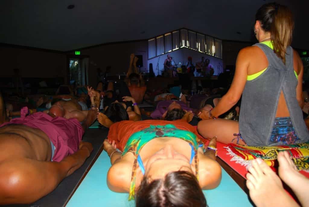 people doing yoga - Finding Your Alternate Universe at Shakti Fest