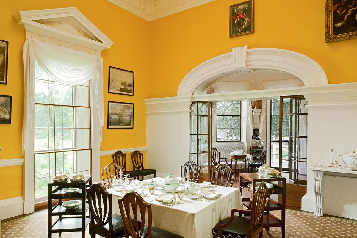 Monticello Dining Room - Photo by Sequoia Designs and courtesy of Thomas Jefferson Foundation at Monticello - Visiting 3 Presidential Houses with Kids