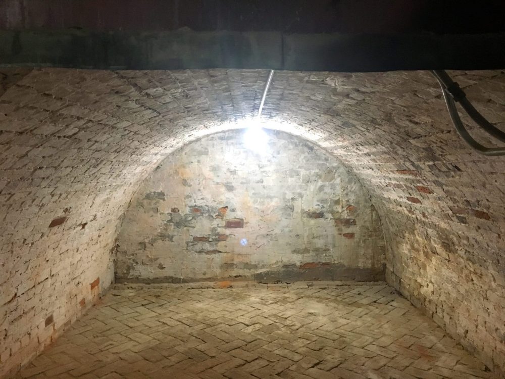 vault in Mount Vernon's basement - Photo Credit Samantha Davis-Friedman - Visiting 3 Presidential Houses with Kids