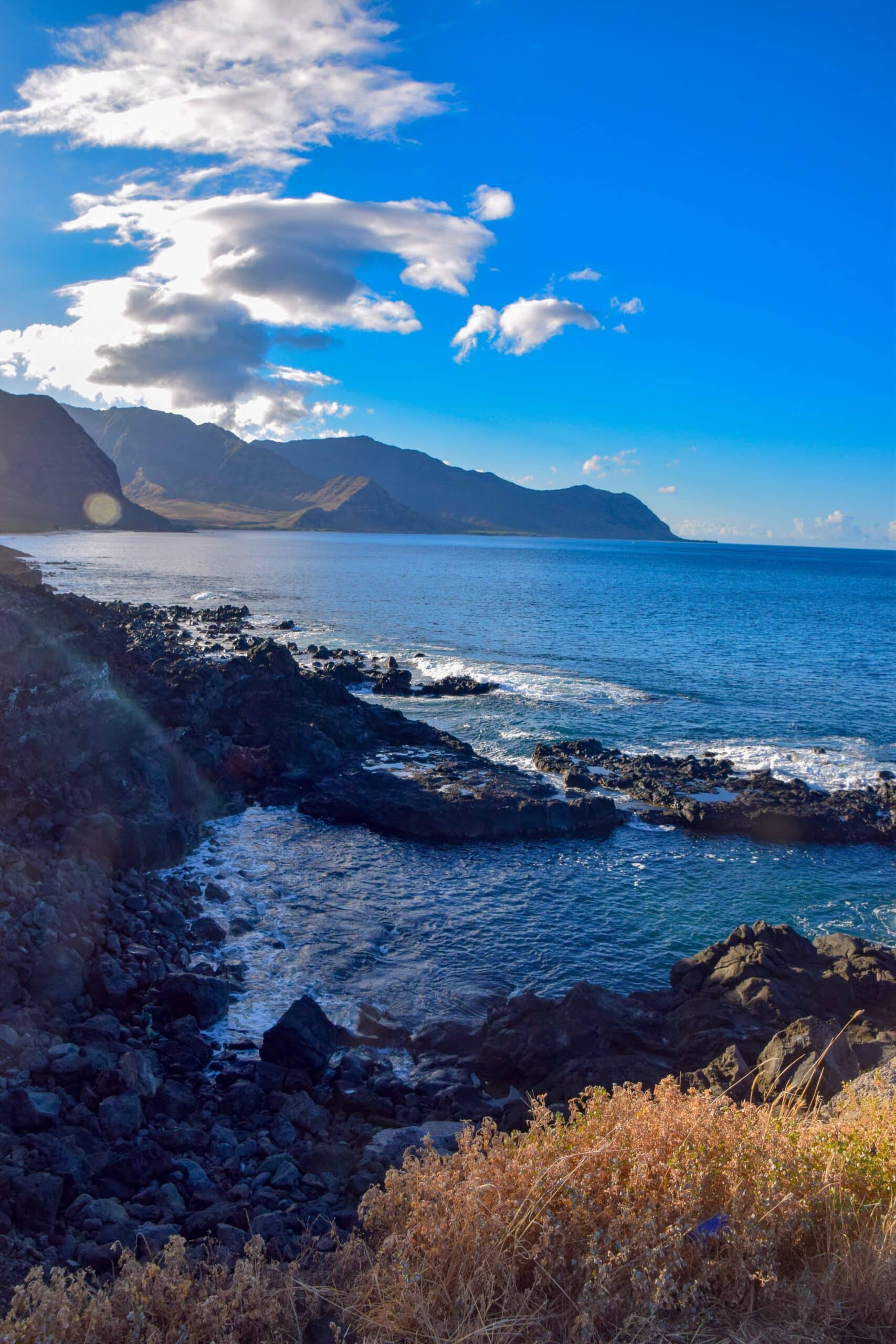 Swimming holes on the hike to Kaena Point