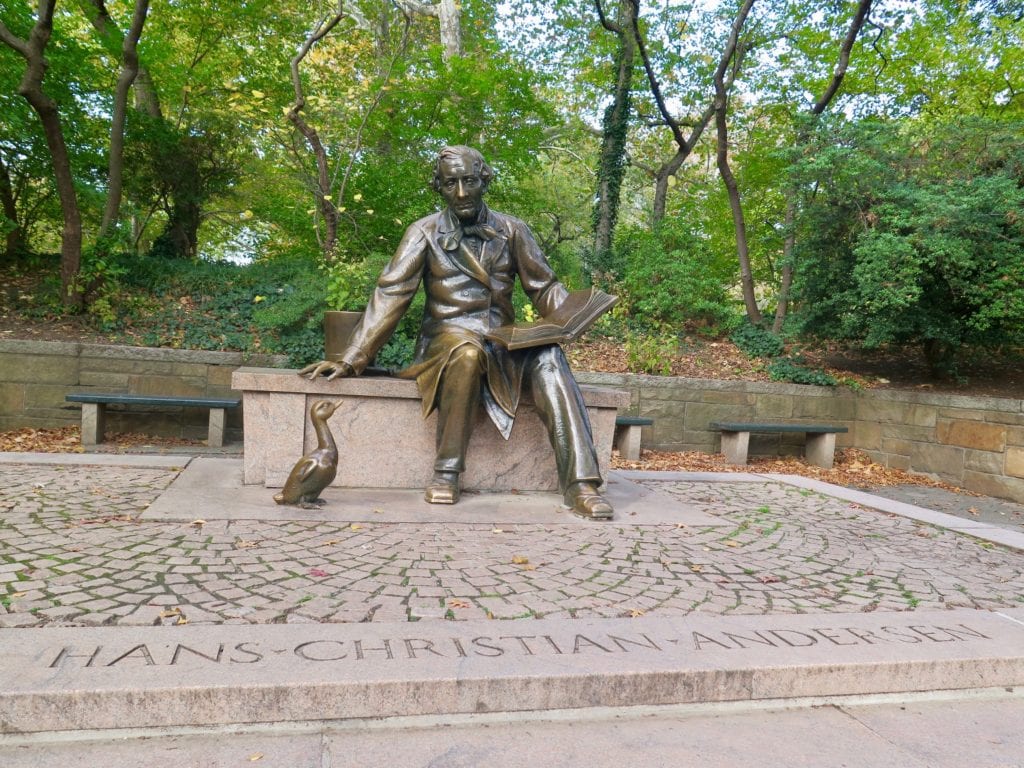 The Hans Christian Anderson statue - Walking the Streets of NYC: 2 Tours with Kids & Teens