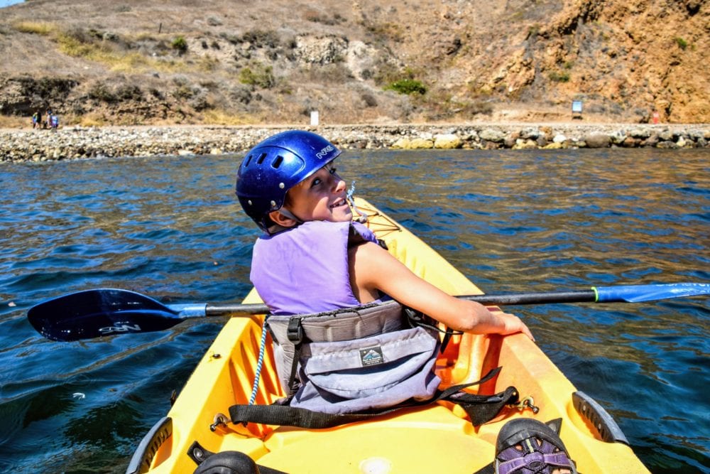 cave kayaking Santa Cruz island Ventura California 