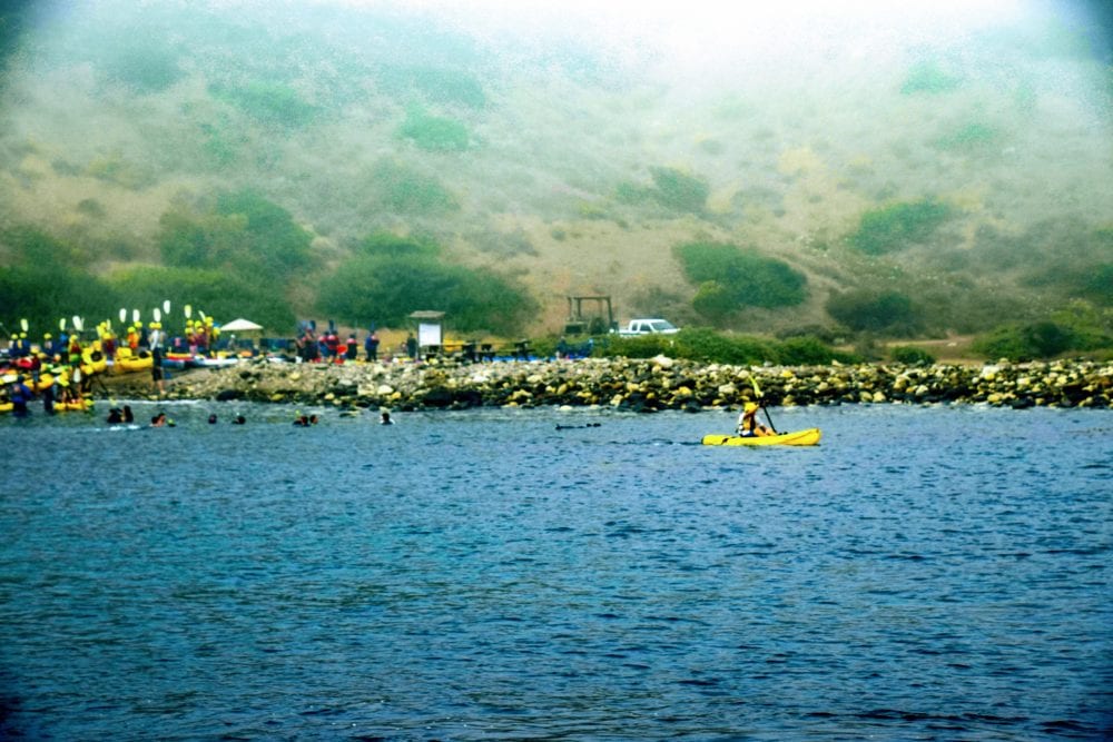Santa Cruz Island at Scorpion Ranch - cave kayaking channel islands