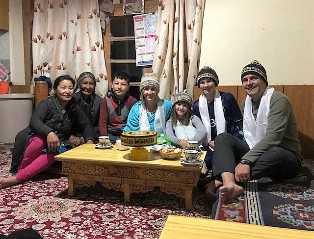 Family photo - volunteer family travel to India - A Magical Family Adventure in India