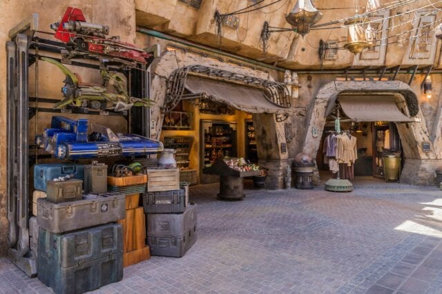 The marketplace of Black Spire Outpost offers authentic Star Wars creations - Photo by Joshua Sudock/Disney Parks
