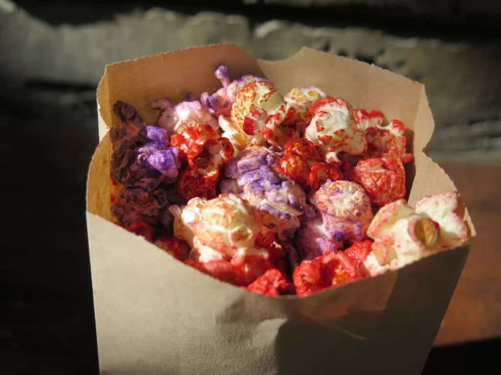 Sweet, Spicy, and colorful popcorn make up Kat Saka's Outpost mix - Photo by Samantha Davis-Friedman