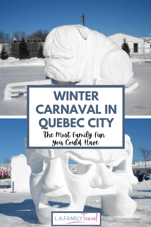 An easy family trip to Canada! Winter in Quebec City has never been so beautiful! See the ice sculptures during the annual Winter Carnaval and a complete city guide!