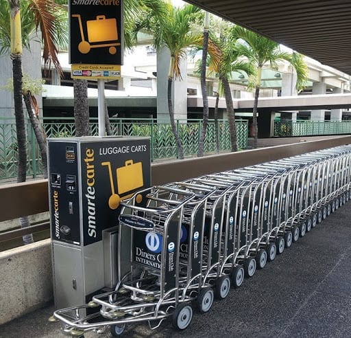 smarte carte rack - Flying with a Baby for the first time