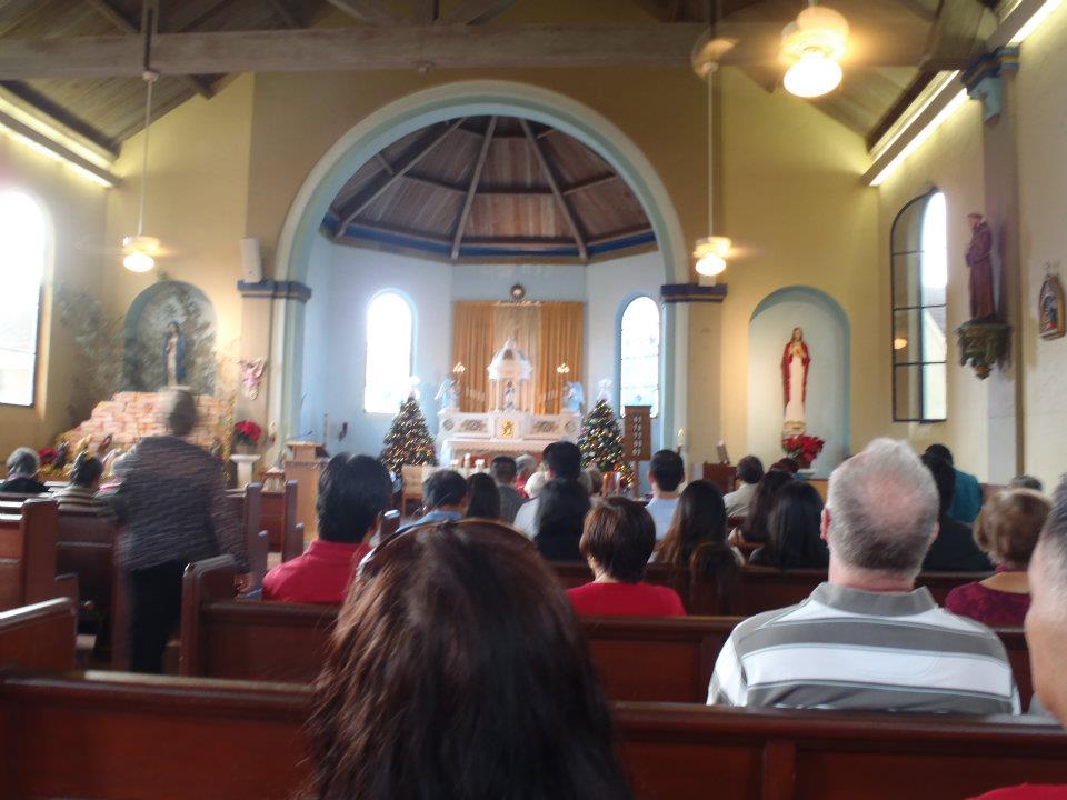Christmas Mass inside a church - Escape to Kauai With Family