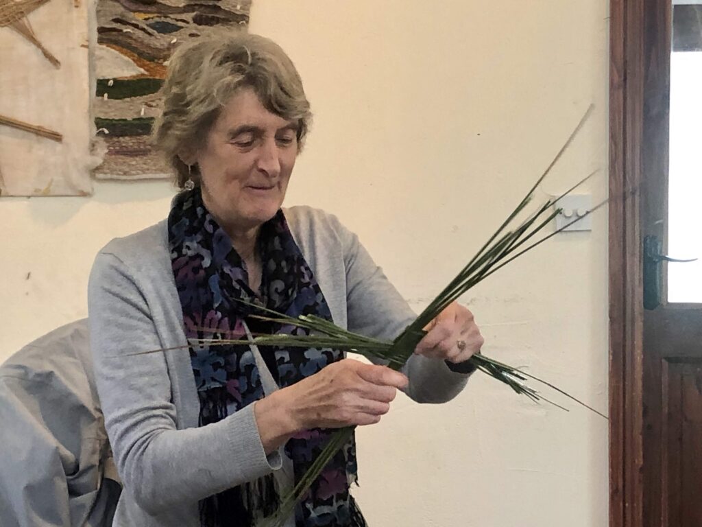 Women weaving - Exploring Celtic Gardens in Galway With Kids