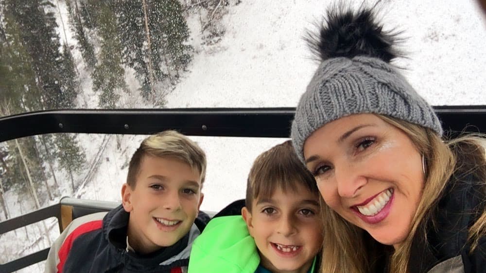 family in gondola - fun things to do in vail with kids