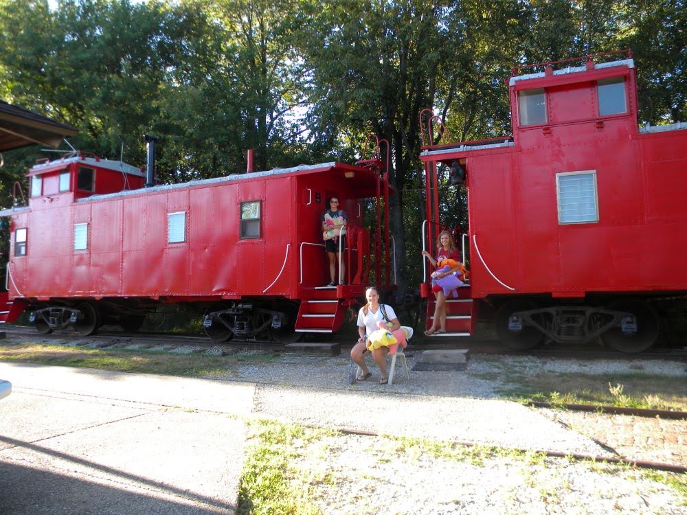 train caboose in Wildlife Prairie State Park in Illinois - (Family) Travel In the Time of Corona