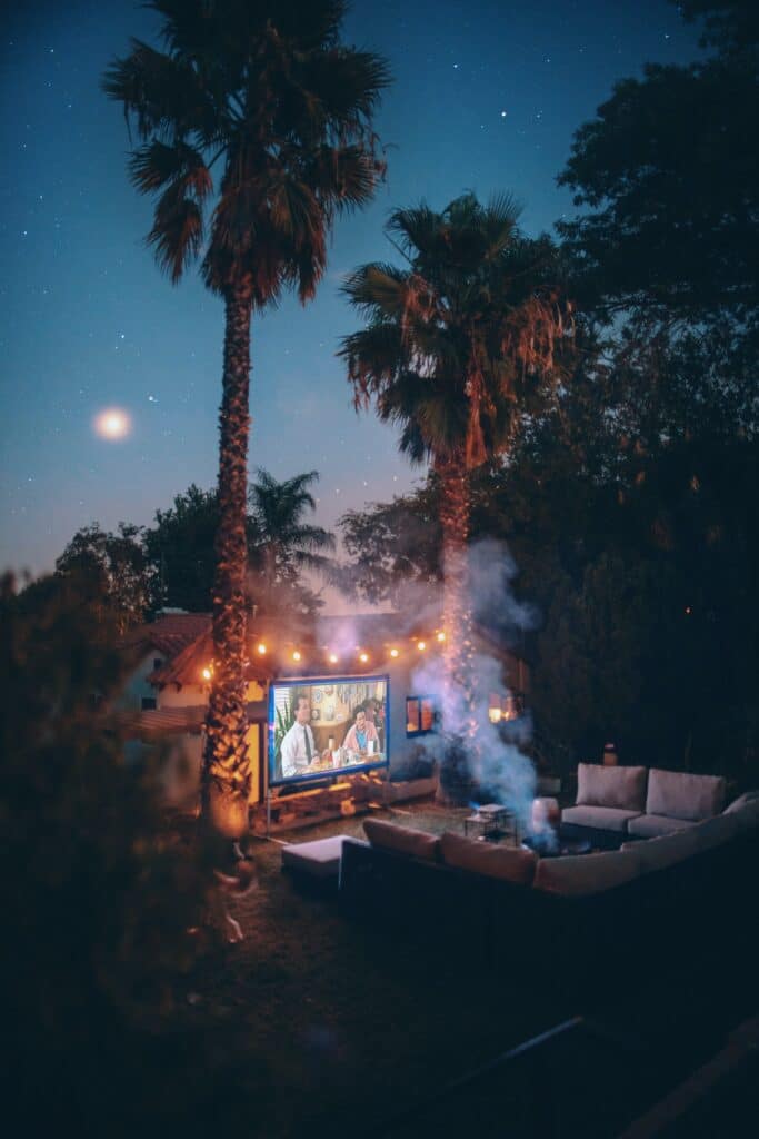 Outdoor movie - 5 Fun Staycation Ideas to Get Your Kids Excited About Being Home