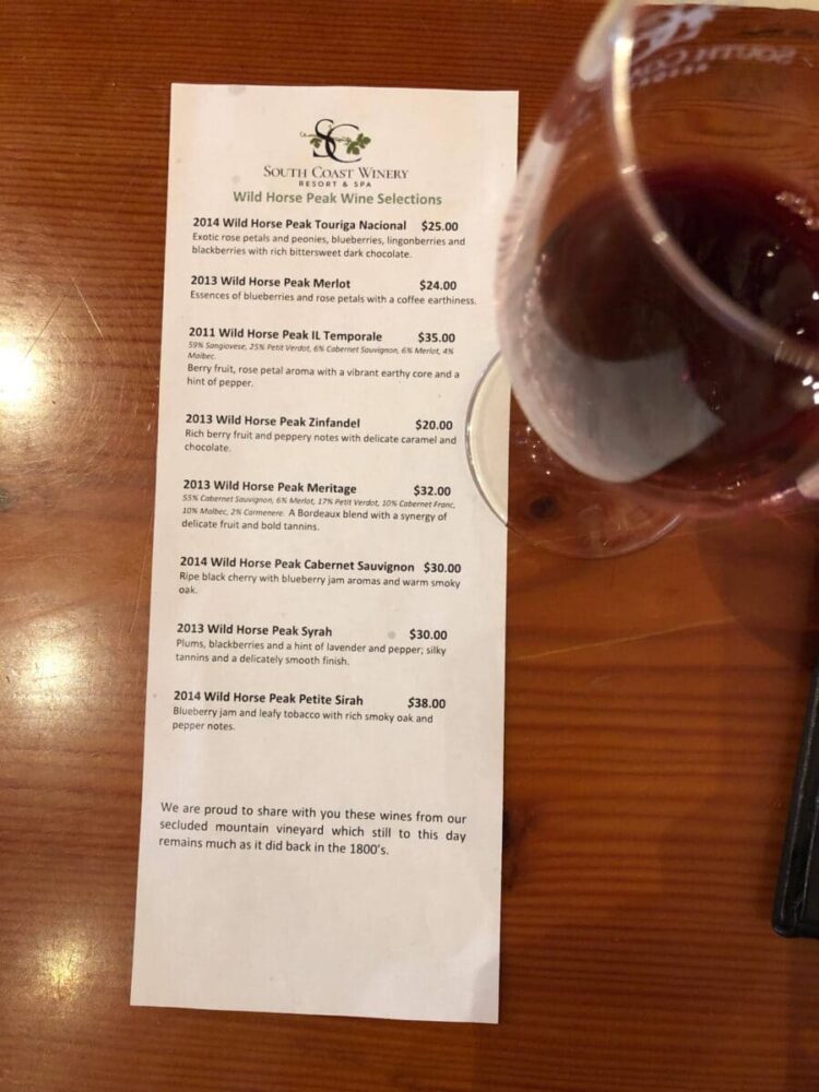 South Coast Winery Resort