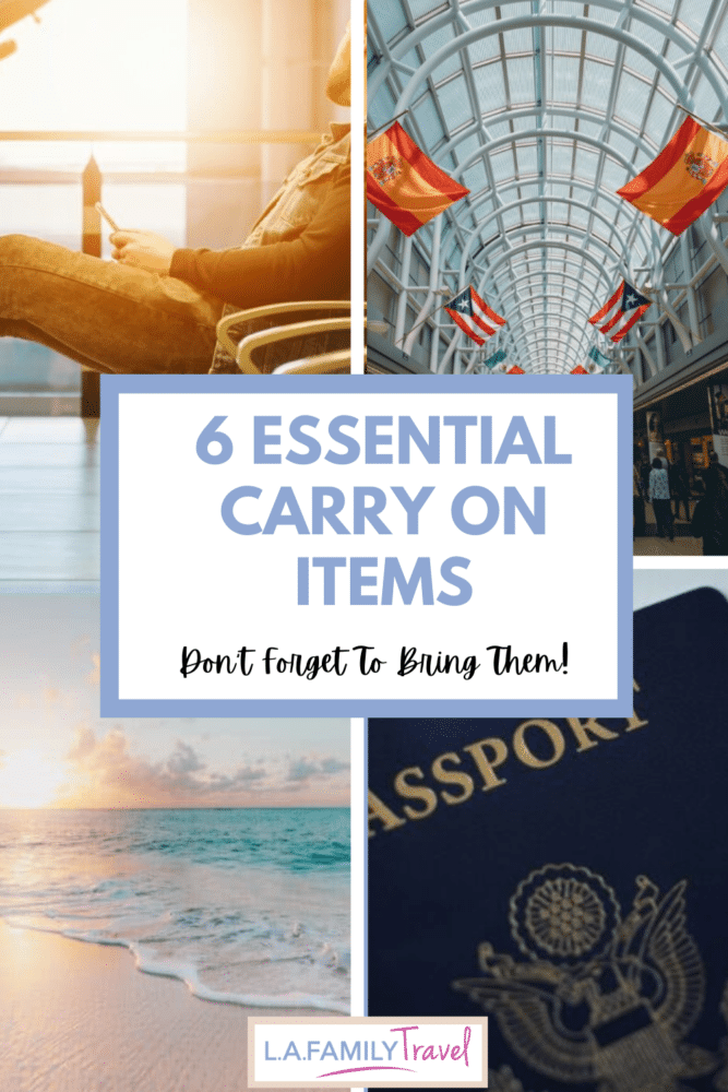6 things that should always be on your carryon