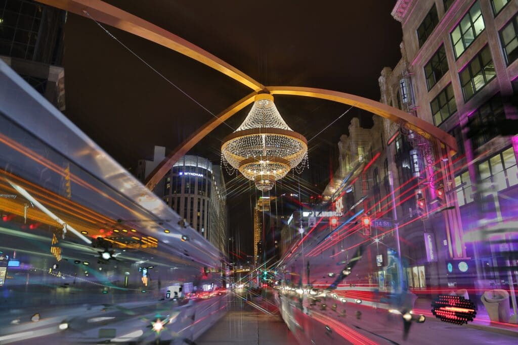 Chandelier in Playhouse Square - A Local's Guide to Family Friendly Cleveland