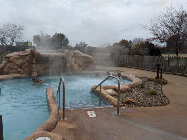 photo of outdoor hot tub