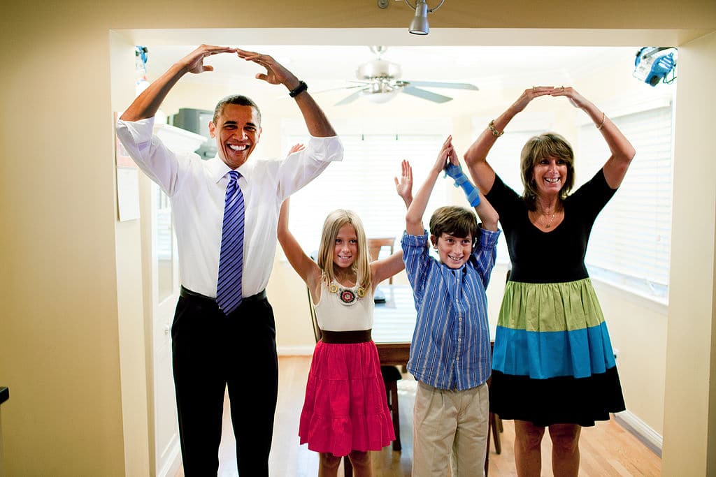 Photo of President Obama spelling out OHIO - A Guide to Family Friendly Columbus