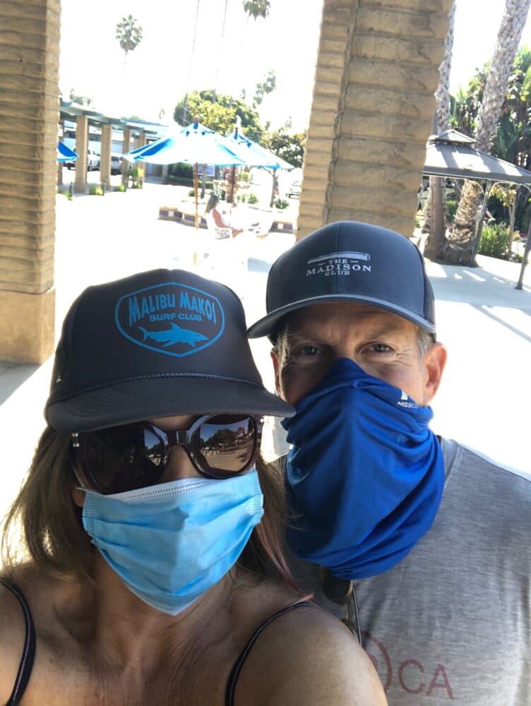 masked for market campland on the bay