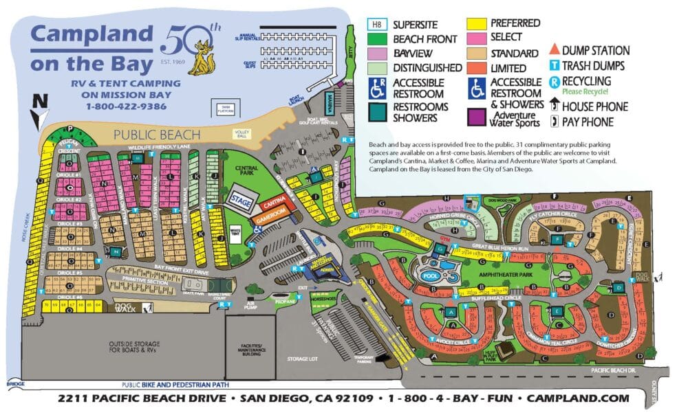 campland on the bay map