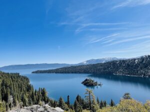 Emerald Bay State Park-- blue waters and plenty of pine trees. 7 Not To Miss Things To Do In South Lake Tahoe With Kids family travel