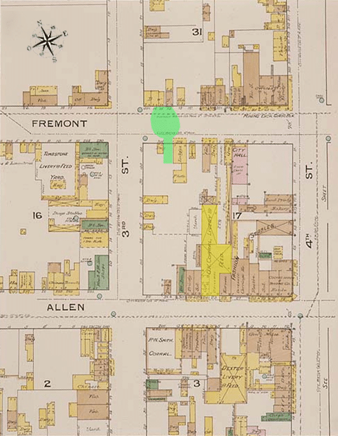 map of Tombstone 1881 - things to do in Tombstone with kids