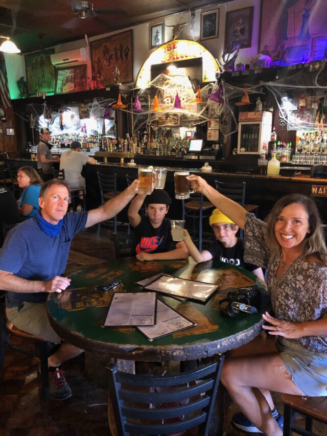 eating at Big Nose Kate's - things to do in tombstone with kids