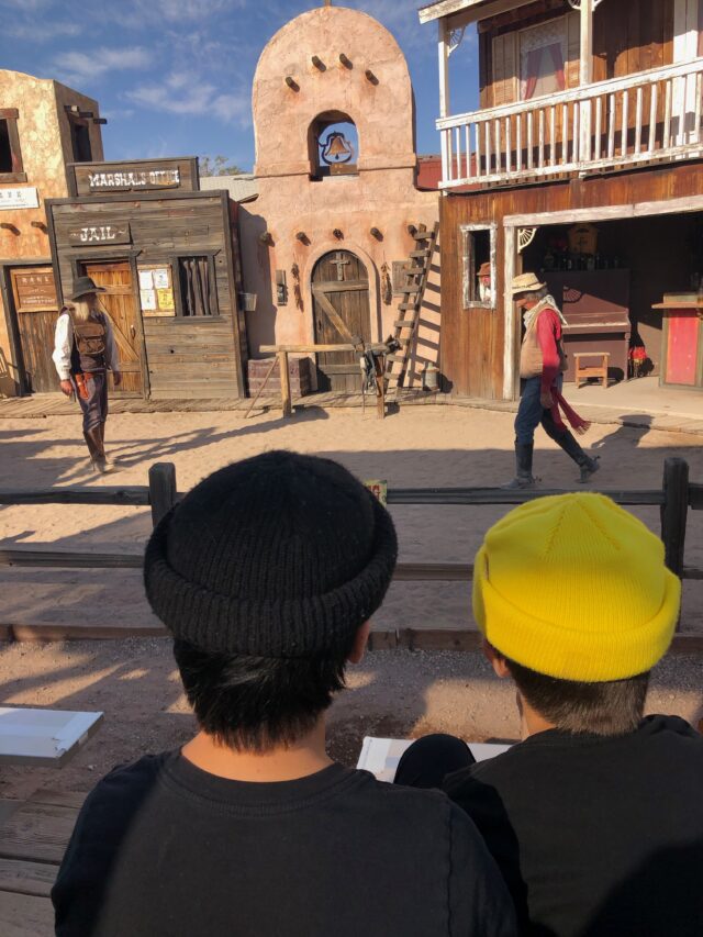 Watching the show - things to do in tombstone with kids