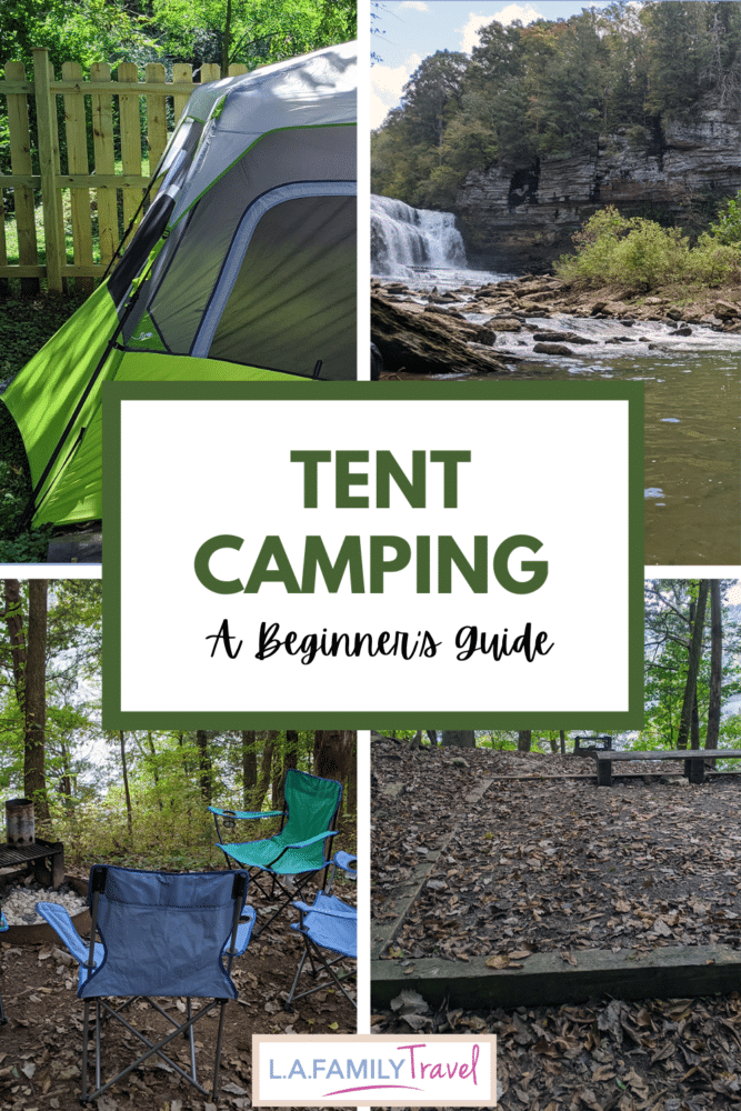 Beginner camping tips pin