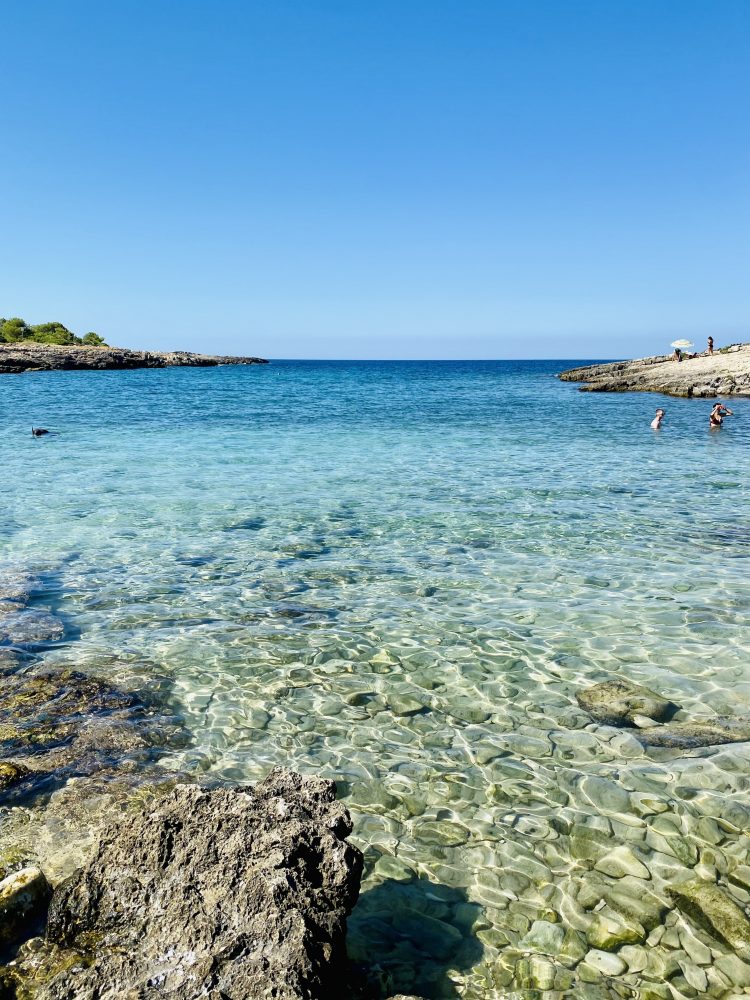 pristine waters of Porto Selvaggio - best Salento beaches