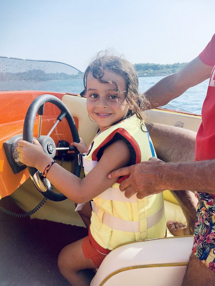 My four-year-old son - best Salento beaches