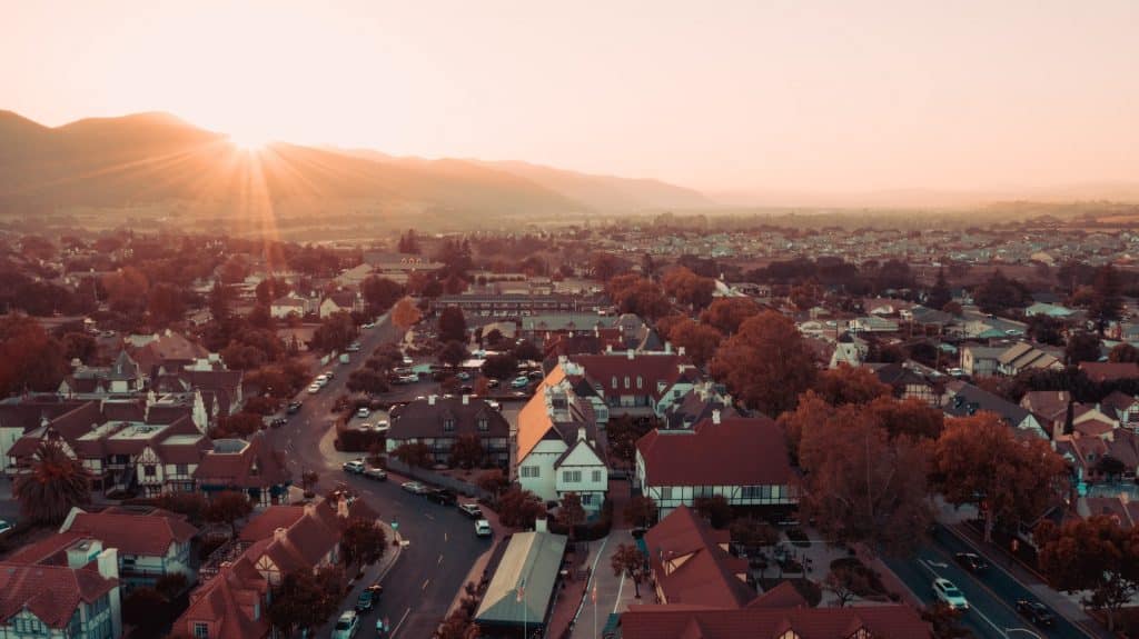 Sunset Over Solvang - A Romantic Getaway In Solvang California