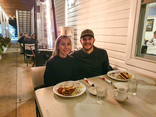 A couple enjoys a romantic getaway in Door County, Wisconsin. 