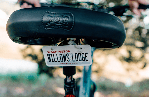 Willows Lodge offers free bikes for guests to use during their vacation. 
