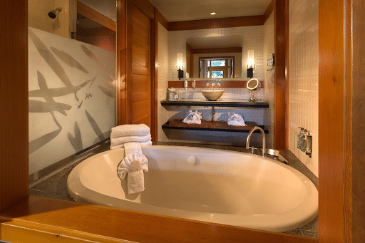 A soaking tub is a relaxing, romantic touch at Willows Lodge