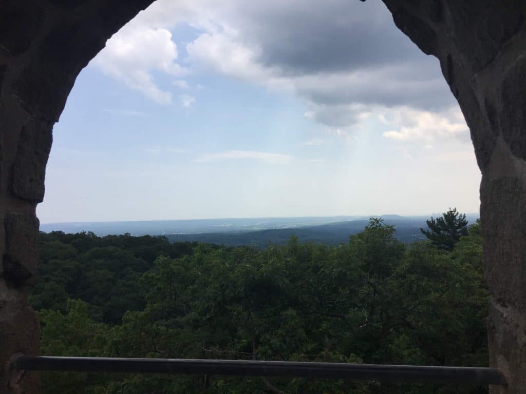 View from the top of Sleeping Giant Tower - 13 Best Hikes In New England For Families