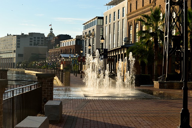 Fountains on River Street in Savannah, GA - Things To Do With Kids in Savannah, GA