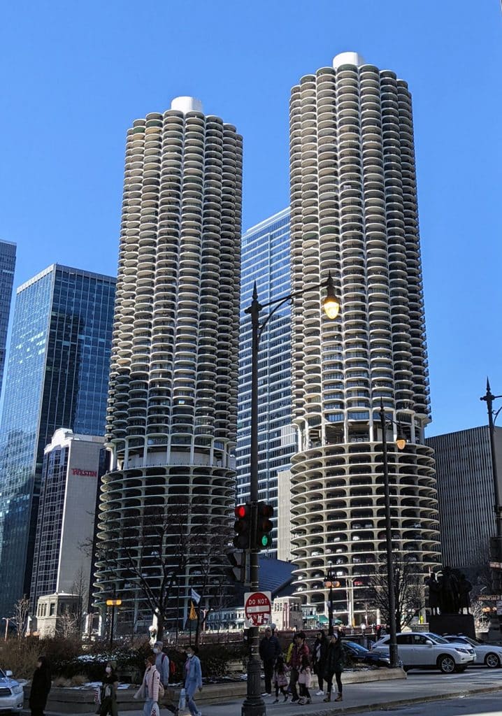 Marina City is part of the iconic architecture of Chicago
