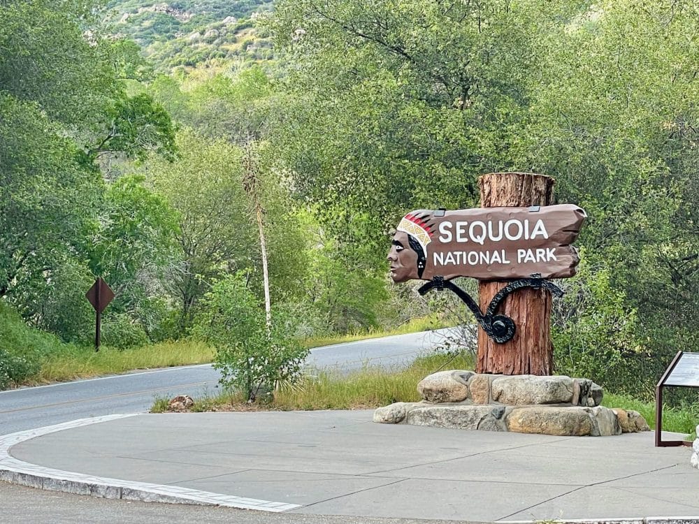 Sequoia NP sign - things to do in visalia