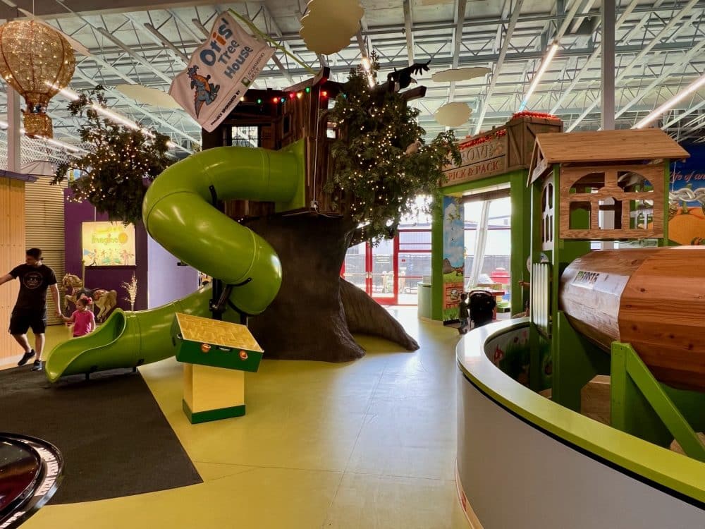 indoor treehouse and slides - things to do in visalia