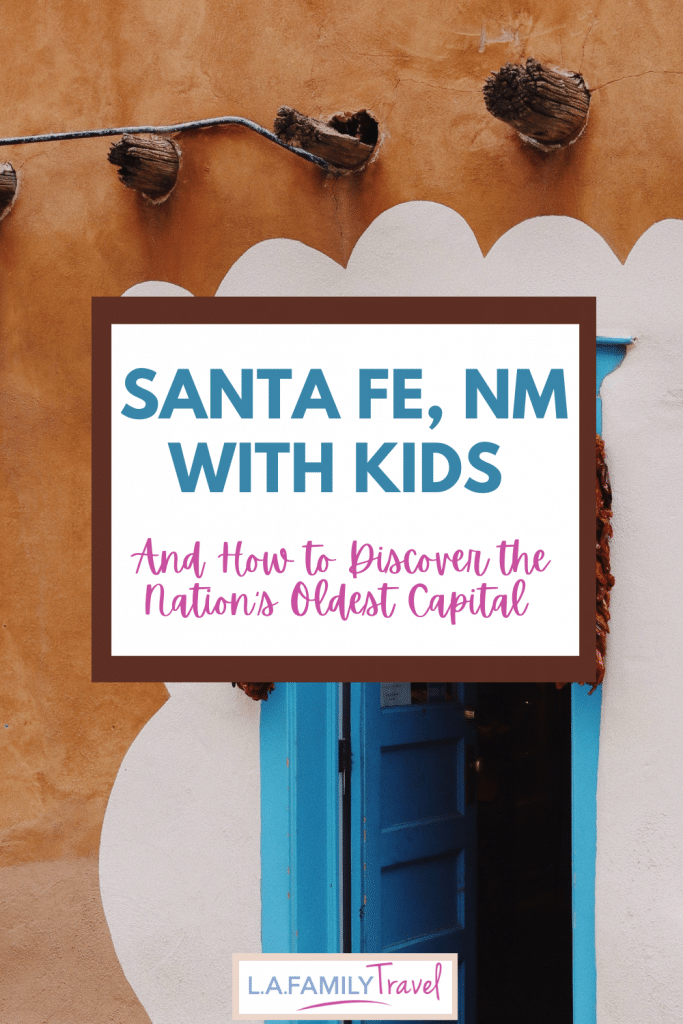 Blue Door on Adobe Home.// Top Things To Do in Santa Fe, NM with Kids