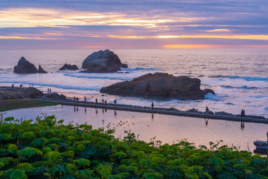 Sutro Baths, SF at sunset - The 7 Best Family-Friendly Hiking Trails Near San Francisco