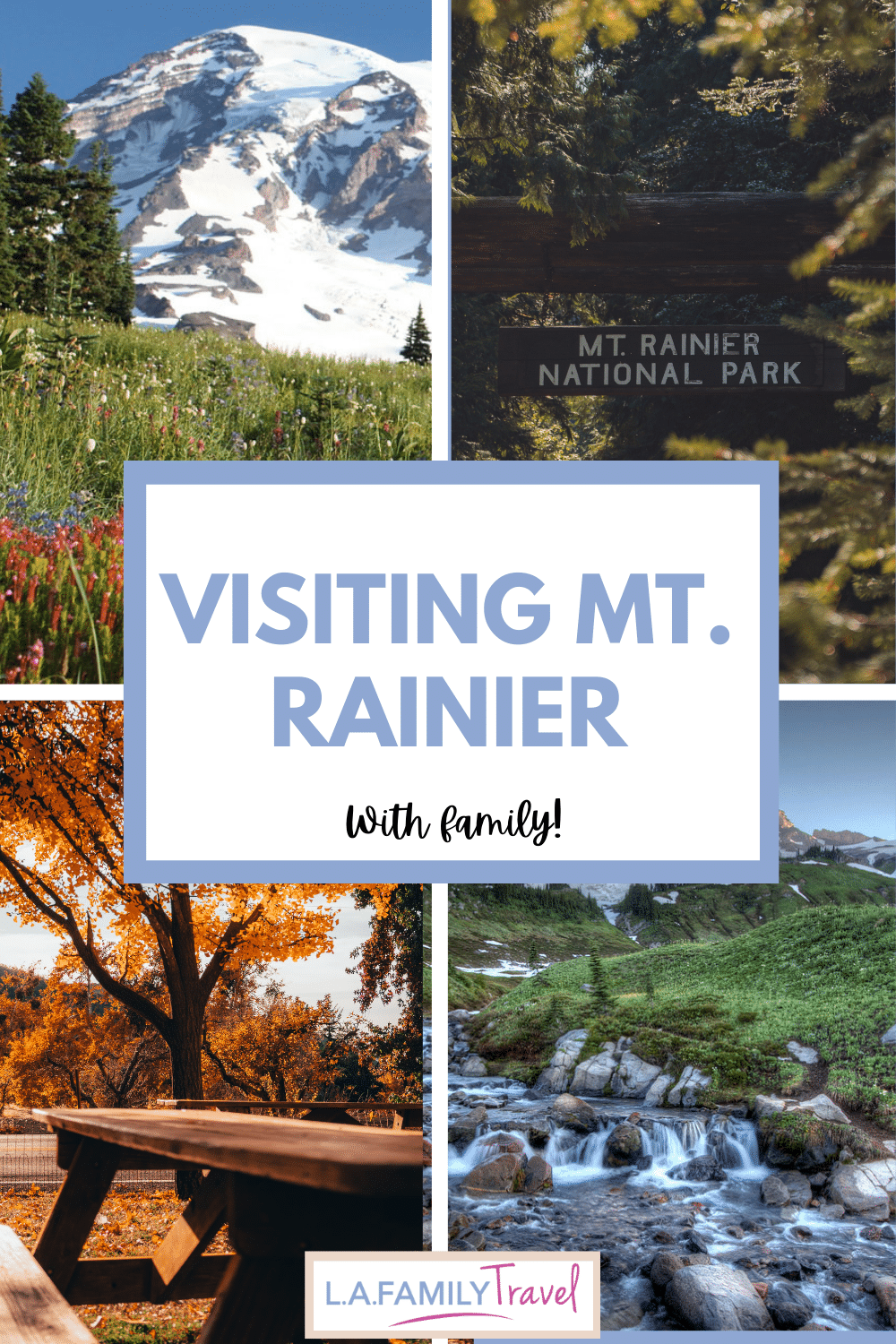 Visiting Mt. Rainier With Family