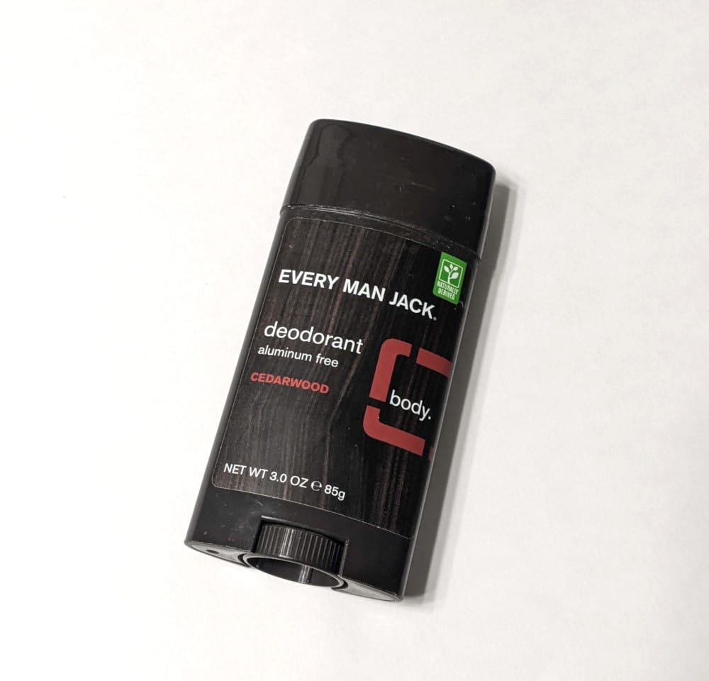 Every Man Jack deoderant in Cedarwood. The travel-size sets make great gifts! 