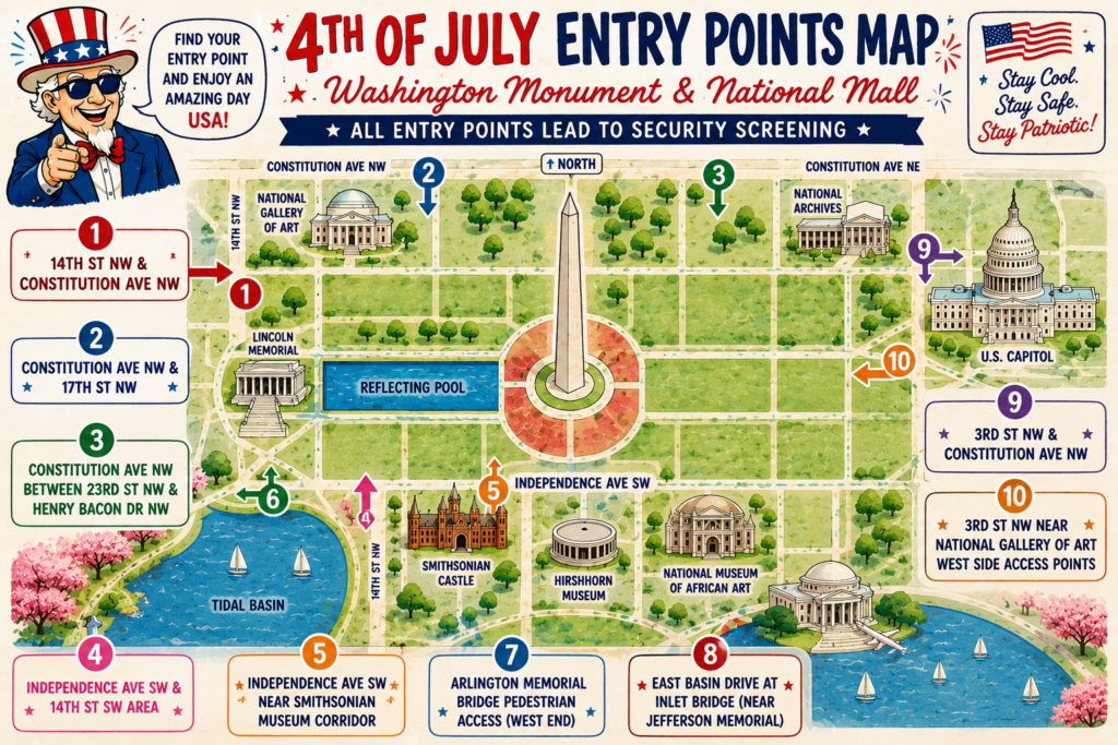 entry points map