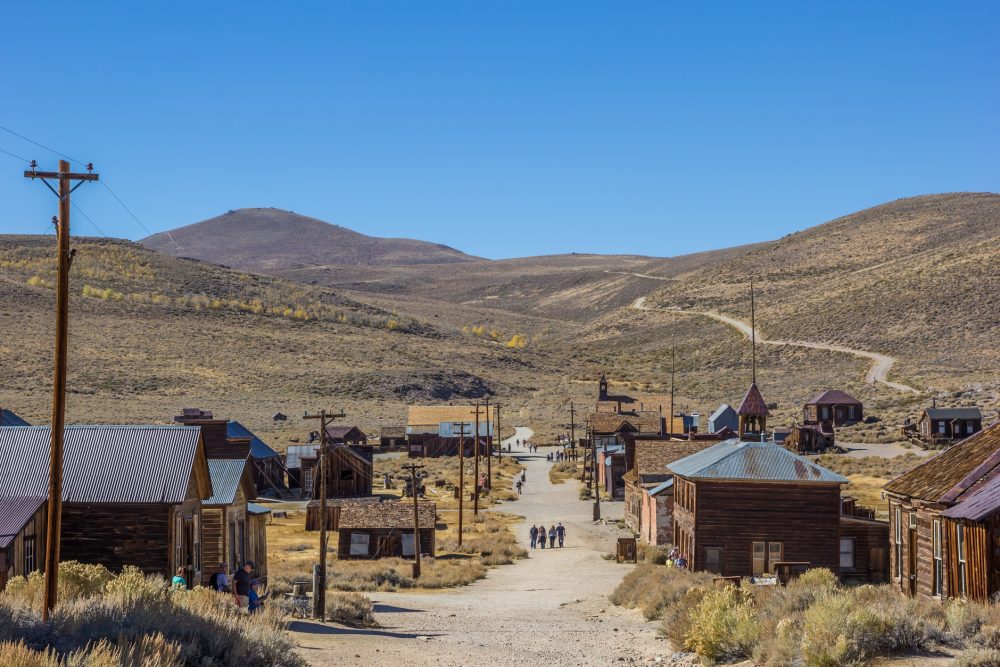 Street in Bodie State Historic Park, California, USA