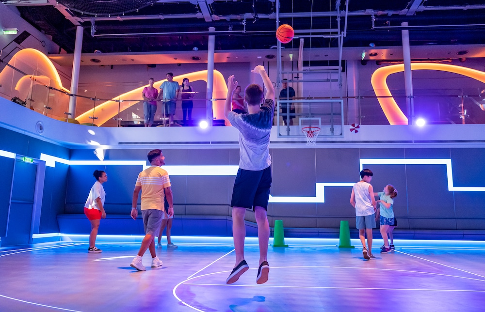 Why The Disney Wish is a Teen’s Dream Come True - Hero Zone indoor basketball court