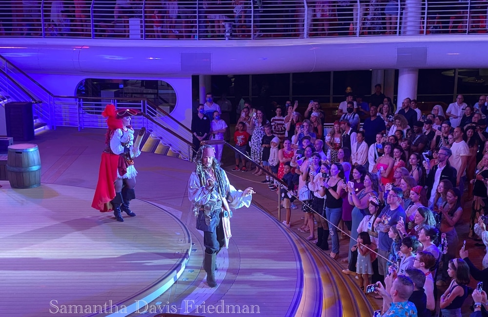 Why The Disney Wish is a Teen’s Dream Come True - Captain Jack Sparrow at the Pirates Rockin' Parlay Party